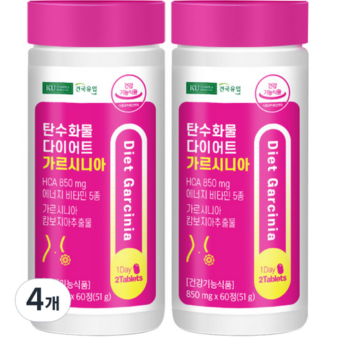 건국유업 탄수화물 다이어트 가르시니아 51g, 4개