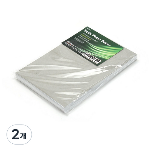 잉크미디어 저광택 새틴 포토용지 255g, 5X7, 100개