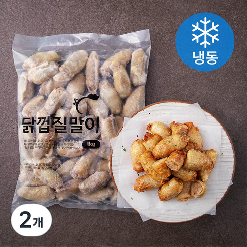 엘에프푸드 닭껍질말이 (냉동), 1kg, 2개