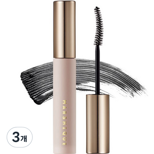 마르시끄 인리치드 워셔블 영양 마스카라 7g, 블랙, 3개