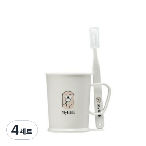 마이비 사탕수수로 만든 키즈 양치컵 세트, 4세트