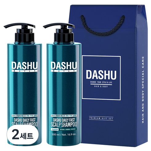 다슈 프리미엄 샴푸 선물세트 C 패스트 샴푸 2개입, 1000ml, 2세트