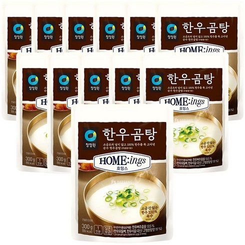 청정원 호밍스 한우곰탕, 300g, 12개