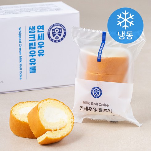 롤케이크 - 연세우유 생크림 우유롤 (냉동), 330g, 1박스