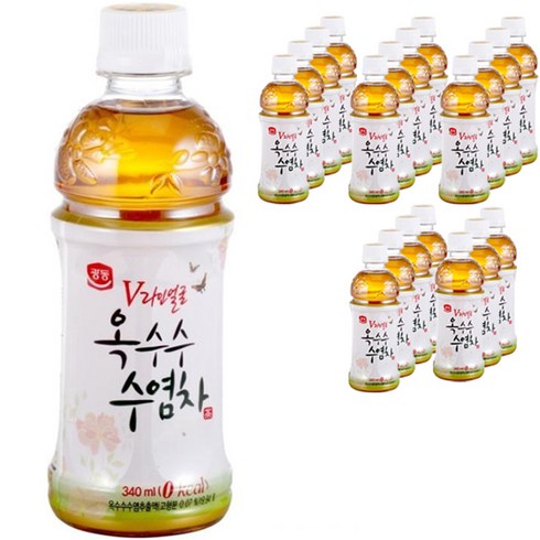광동제약 V라인 옥수수 수염차, 340ml, 20개