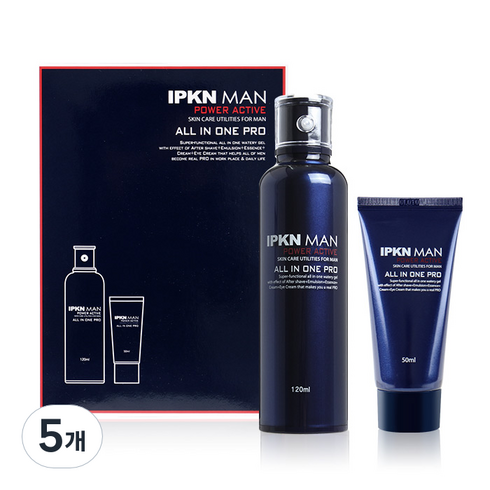 입큰 맨 파워 액티브 올인원 프로, 120ml, 5개