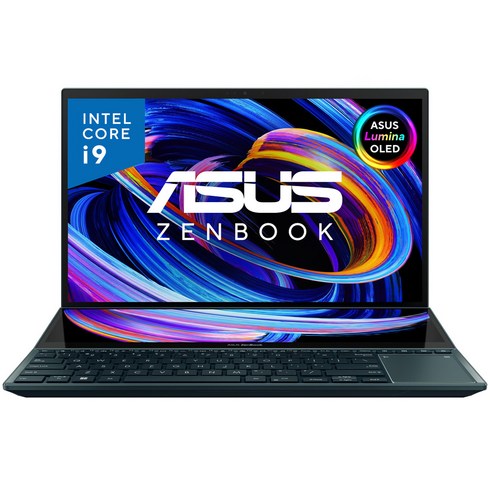 에이수스 2022 ZenBook Pro Duo OLED 15.6 코어i9 인텔 12세대 지포스 RTX 3070 Ti, 셀레스티얼 블루, 1TB, 32GB, WIN11 Home, UX582ZW-H2020X