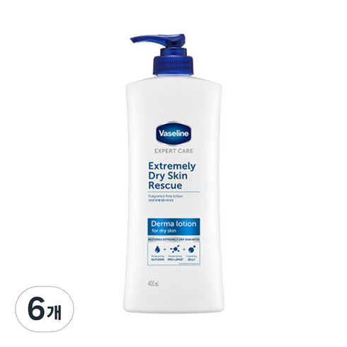 바세린 더마 드라이 스킨, 400ml, 6개