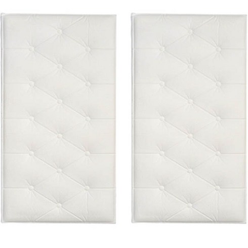 로이어 인테리어 방수 범퍼 가드 보호 쿠션 벽매트, 화이트, 2개