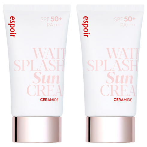 에스쁘아 워터 스플래쉬 세라마이드 선크림 SPF50+ PA++++, 60ml, 2개