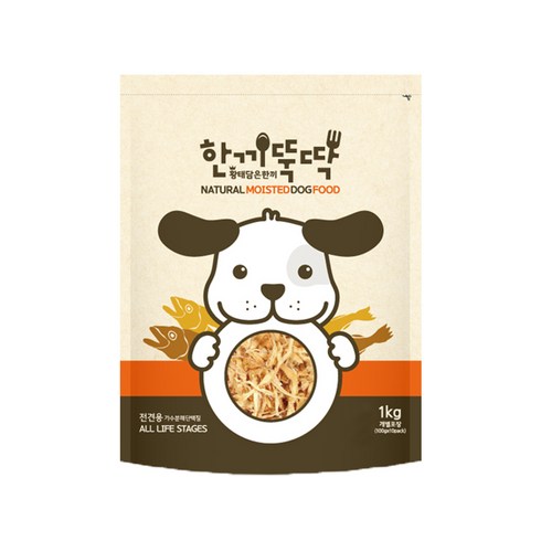 황태강아지사료 - 한끼뚝딱 전연령용 황태담은 한끼 소프트 사료, 소, 1kg, 1개