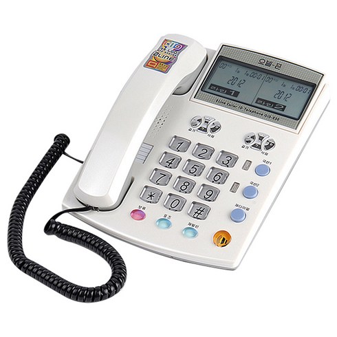 유선전화기판매 - 오빌 2국선 유선 전화기 화이트 OID-230