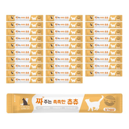 포유널위한간식 짜주는 촉촉한 츄츄 14g, 닭가슴살, 30개입