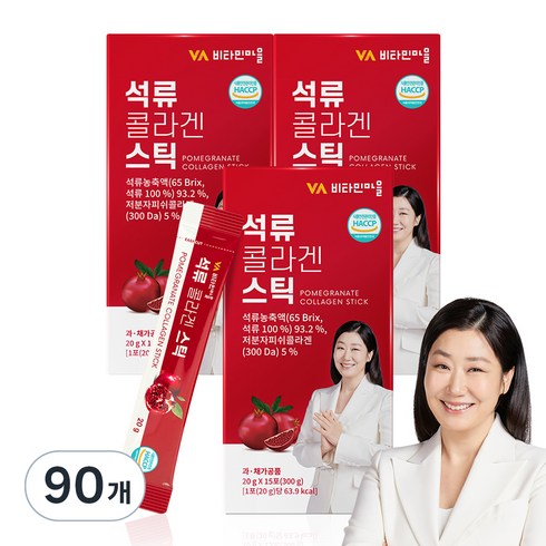 비타민마을 석류 콜라겐 스틱, 20g, 90개