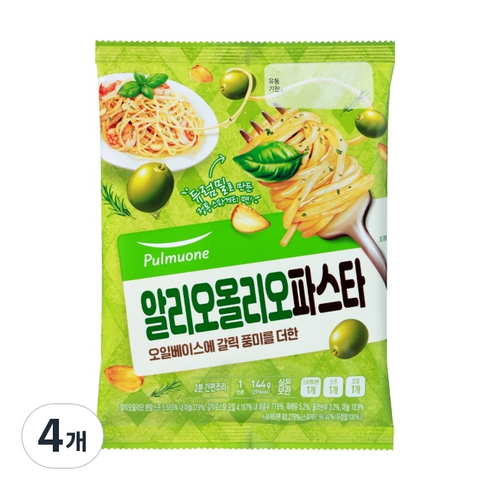 두부면 알리오 올리오 - 풀무원 알리오 올리오 파스타, 144g, 4개