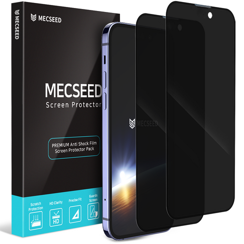 2023년 가성비 최고 사생활보호필름 - MECSEED 6DX 쉴드마스터 사생활 프라이버시 풀커버 강화유리 휴대폰 액정보호필름, 2개