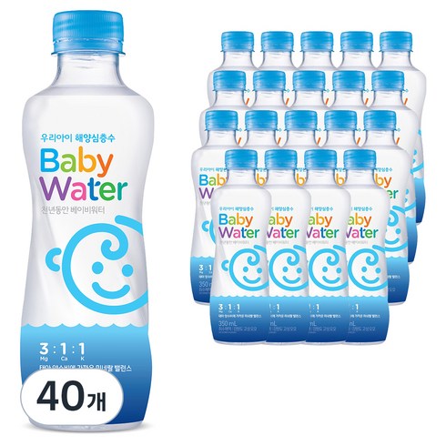 베이비워터 - 천년동안 베이비워터, 350ml, 40개