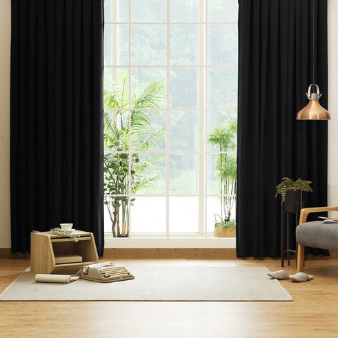 컬러스토리 핀형 솔리드 암막커튼