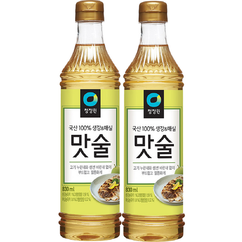 선물용술 - 청정원 맛술, 830ml, 2개