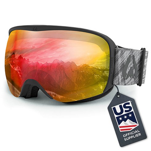 2023년 가성비 최고 스노우보드고글 와일드혼 - 와일드혼 크리스토 스키 스노우보드 고글, 스텔스 브레이즈