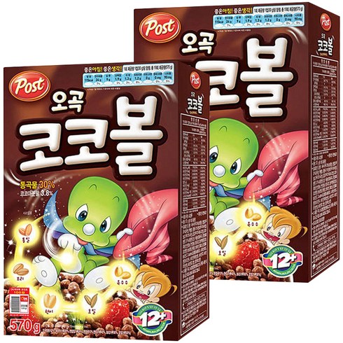 포스트 오곡 코코볼, 570g, 2개