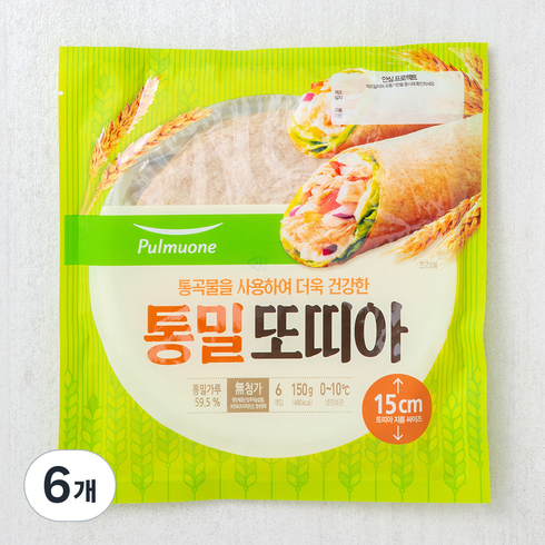 통밀또띠아 - 풀무원 통밀 또띠아, 150g, 6개