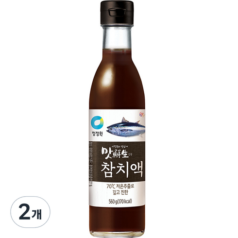 청정원참치액 - 맛선생 참치액, 560ml, 2개