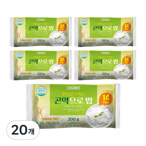 자연다움 곤약으로 밥, 200g, 20개