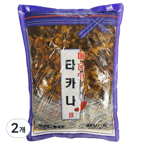 타카나츠케 - 토호식품 타카나 매운맛, 1kg, 2개