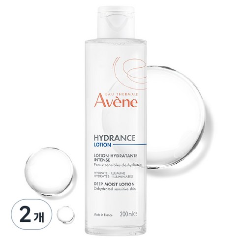 아벤느 이드랑스 딥모이스트 로션 토너, 200ml, 2개