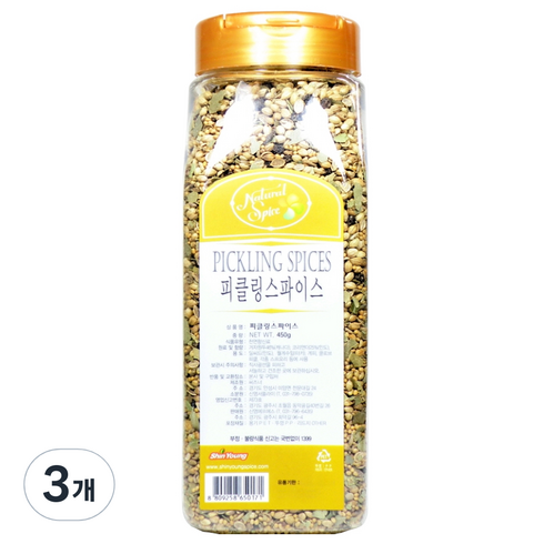 내츄럴스파이스 피클링 스파이스, 450g, 3개