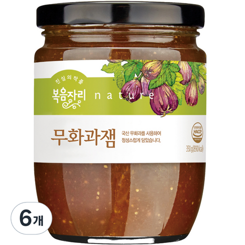 영암무화과잼 - 복음자리 무화과잼, 350g, 6개