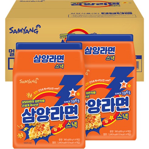 삼양 라면 스낵, 90g, 24개