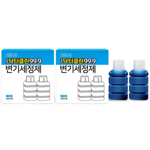 변기세정액 - 디앤디 닥터클린 99.9 리필용 변기세정액, 100ml, 4개