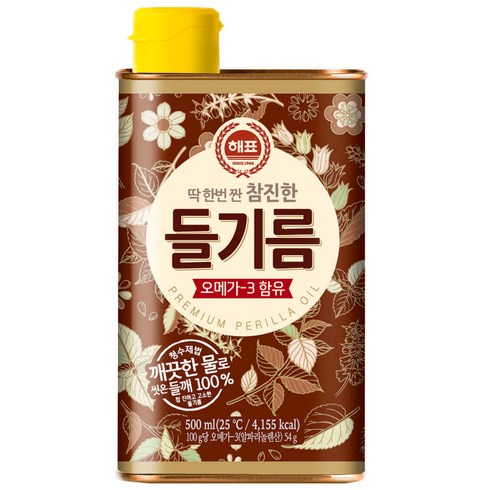 사조 참진한 들기름, 1개, 500ml