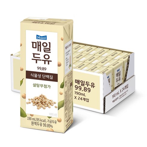 매일유업 매일두유 99.89, 190ml, 24개