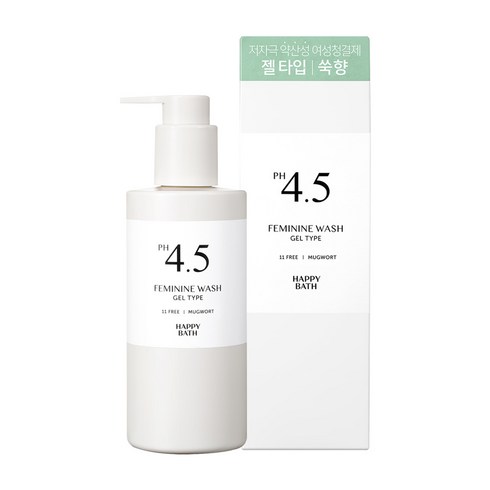 해피바스 PH4.5 약산성 쑥 여성 청결제, 1개, 250g