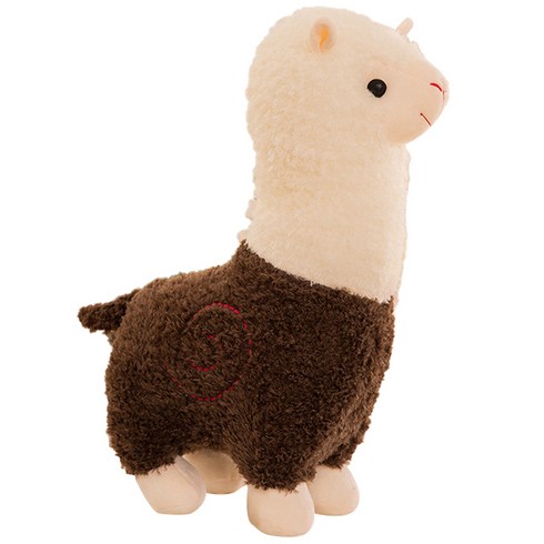 네이처타임즈 복슬복슬 알파카 인형, 브라운, 55cm