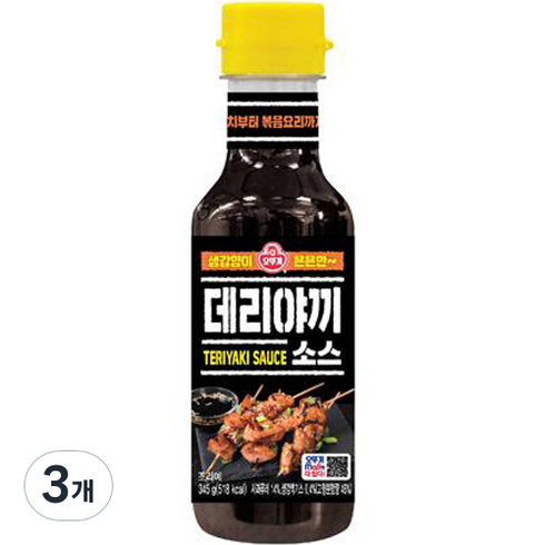 ㅁ제주 돼지 앞다리 800gx2팩청귤데리야끼소스 185g - 오뚜기 데리야끼 소스, 345g, 3개