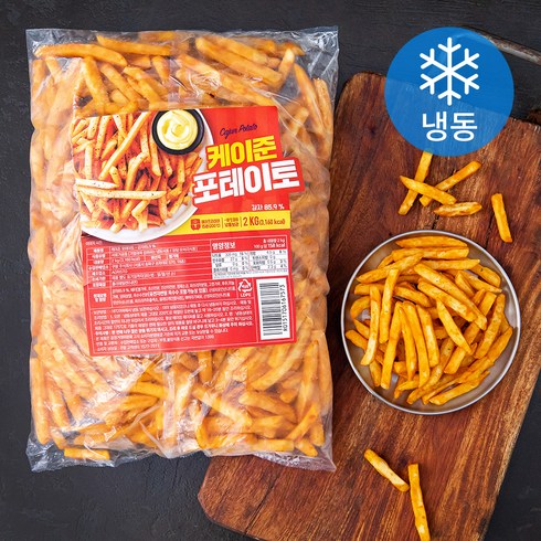 케이준감자튀김 - 케이준 포테이토 (냉동), 2kg, 1개