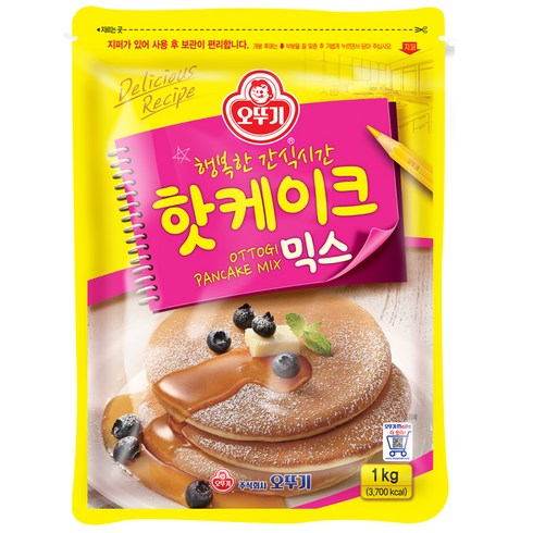 팬케익 - 오뚜기 핫케이크 믹스, 1kg, 1개