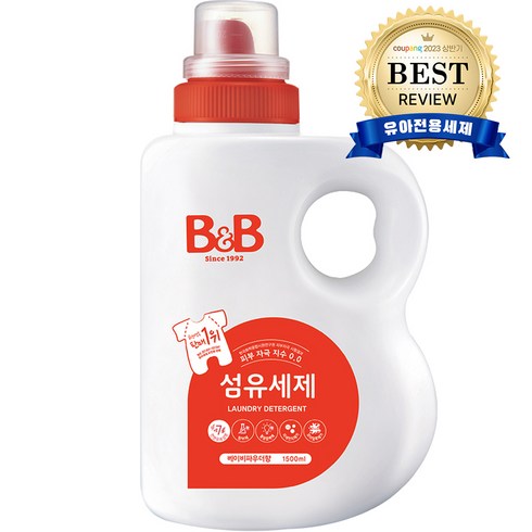 비앤비 섬유세제 본품, 1500ml, 1개