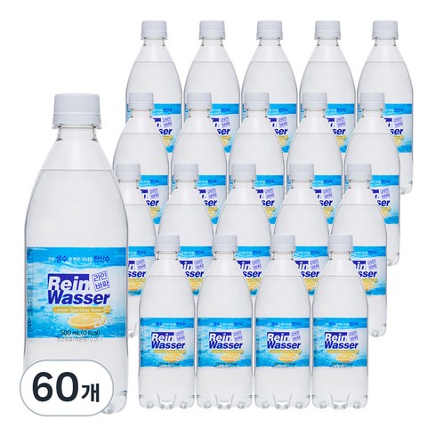 라인바싸 레몬 탄산수, 500ml, 60개