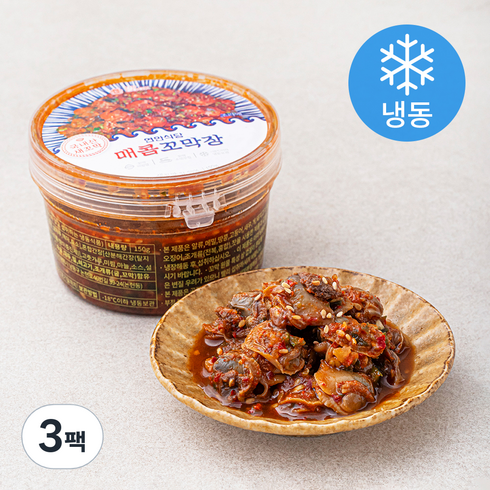 연안식당꼬막장 - 연안식당 매콤 꼬막장 (냉동), 150g, 3팩