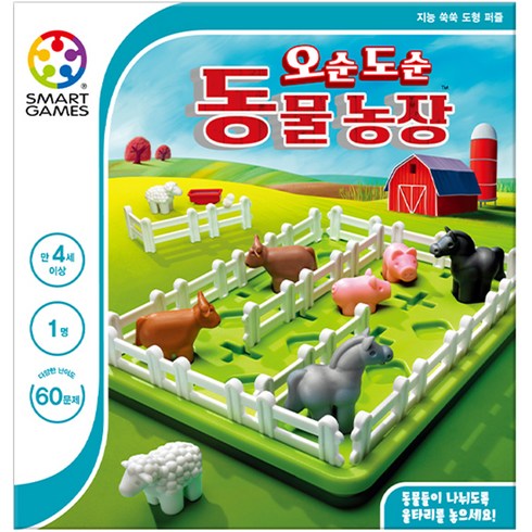 코리아보드게임즈 오순도순 동물농장 보드게임, 혼합색상