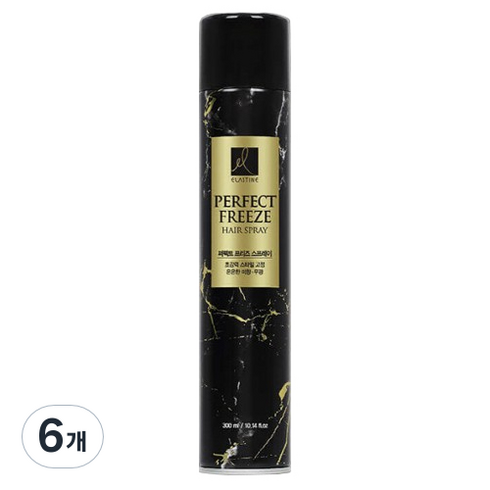 엘라스틴 퍼펙트 프리즈 헤어스프레이 미향, 300ml, 6개