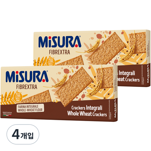 미주라통밀크래커 - 미주라 통밀 크래커, 385g, 4개