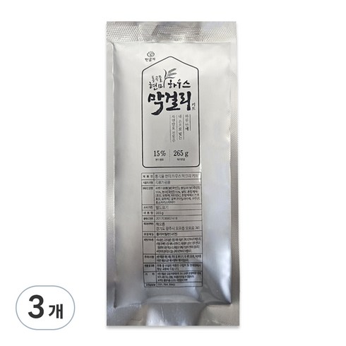 막걸리밀키트 - 해오름 통곡물 현미 하우스 막걸리 키트 분말, 3개, 265g