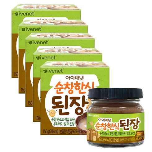 아이배냇된장 - 아이배냇 순창 한식 된장, 150g, 5개