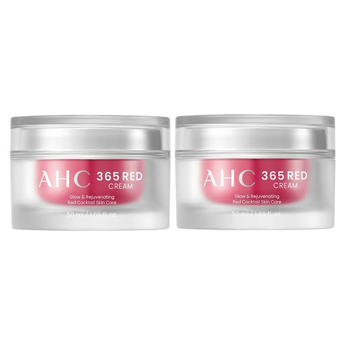 2023년 가성비 최고 ahc레드세럼 - AHC 365 레드 크림, 50ml, 2개